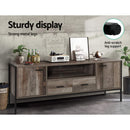 Artiss TV Cabinet Entertainment Unit Stand Storage Wood Industrial Rustic 160cm