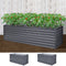 Greenfingers Garden Bed 320 x 80 x 77cm Galvanised Steel Raised Planter 2N1