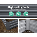 Greenfingers Garden Bed 2PCS 210X90X30cm  Galvanised Steel Raised Planter