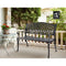 Gardeon Garden Bench Outdoor Seat Chair Cast Aluminium Park Black