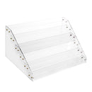 6 Tier Clear Acrylic Nail Polish Varnish Cosmetics Display Stand Rack Organiser