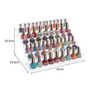 6 Tier Clear Acrylic Nail Polish Varnish Cosmetics Display Stand Rack Organiser