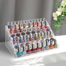 6 Tier Clear Acrylic Nail Polish Varnish Cosmetics Display Stand Rack Organiser