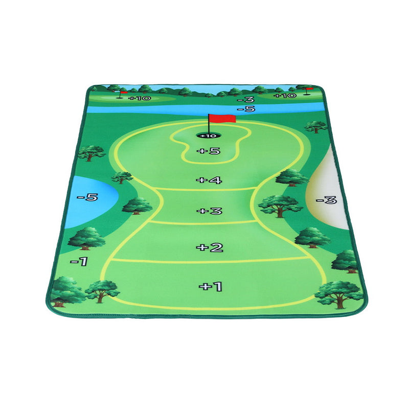 Everfit Golf Chipping Game Mat Indoor Outdoor PracticeÂ Training Aid Set