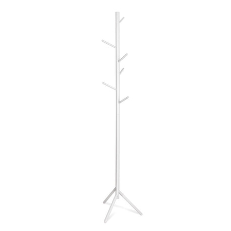 Artiss Wooden Clothes Stand with 6 Hooks - White