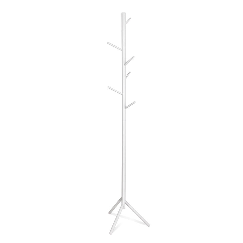 Artiss Wooden Clothes Stand with 6 Hooks - White