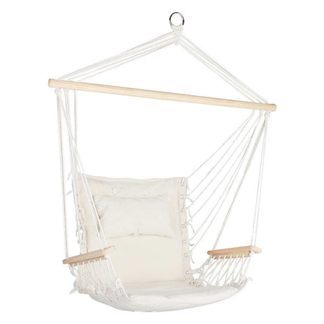 Gardeon Hammock Hanging Swing Chair - Cream