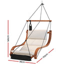 Gardeon Wooden Hammock Chair Hanging Chair Indoor Outdoor Garden Patio Furniture