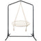 Keezi Kids Outdoor Nest Spider Web Swing Hammock Chair with Stand Garden 100cm