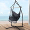 Gardeon Outdoor Hammock Chair with Steel Stand Tassel Hanging Rope Hammock Grey