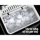 2.2L Ice Maker 12KG Portable Ice Makers Cube Tray Bar Home Countertop Black