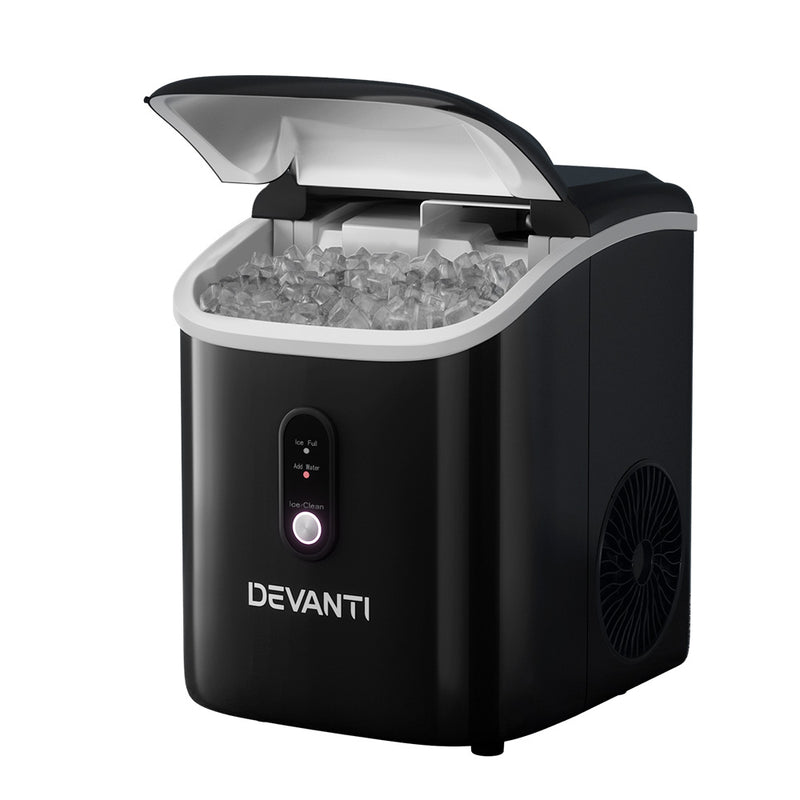 Devanti Portable Ice Maker Machine Nuggetc Ice Cube 15kg Bar Countertop