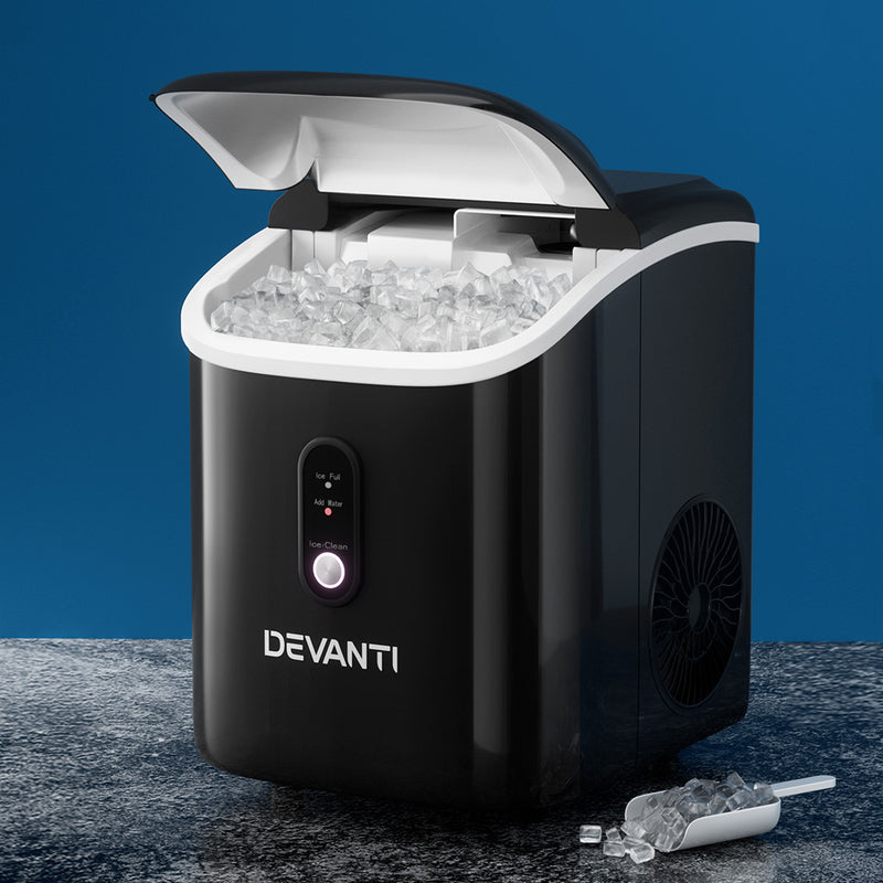 Devanti Portable Ice Maker Machine Nuggetc Ice Cube 15kg Bar Countertop