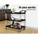 Emajin Service Cart Trolley Restaurant Kitchen Serving Catering Large Shelf