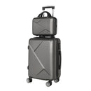 Wanderlite 2pc Luggage Trolley Suitcase 12" 28" Carry On Travel Stoage Hardshell