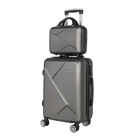 Wanderlite 2pc Luggage Trolley Suitcase 12