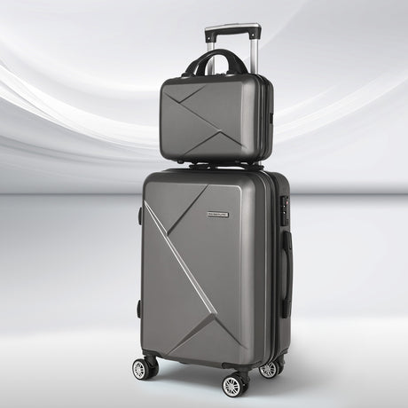 Wanderlite 2pc Luggage Trolley Suitcase 12