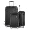 Wanderlite 3pcs Luggage Trolley Set Travel Suitcase Hard Case Carry On Bag Black