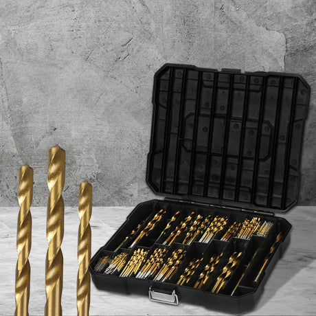 Drill Bits Set HSS Metric 1mm-10mm Titanium Coated Metal Wood Plastic 230PCS