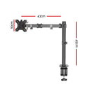 Artiss Monitor Arm Mount Dual 32" Black