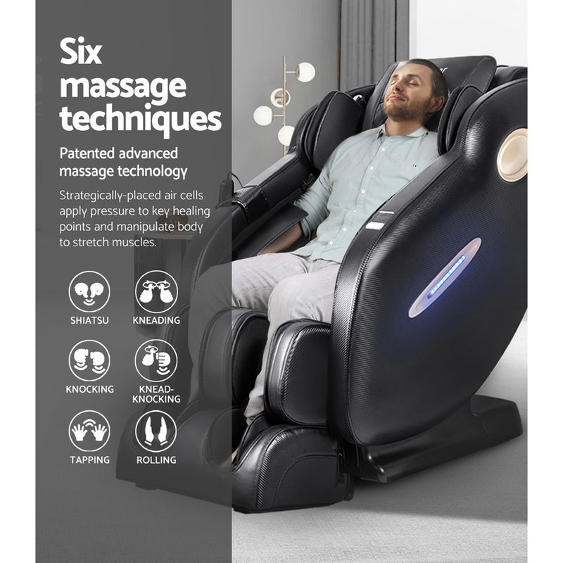 Livemor Electric Massage Chair SL Track Full Body Air Bags Shiatsu Massaging Massager