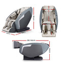 Livemor 3D Electric Massage Chair Shiatsu Kneading Massager Zero Gravity Large Grey