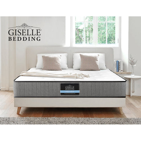 Giselle Bedding King Mattress Extra Firm Pocket Spring Foam Super Firm 23cm