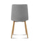 Artiss 4X Collins Dining Chairs - Light Grey