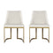 Dining Chairs Linen Fabric Beige Set Of 2 Balen