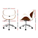 Artiss Leather Office Chair White