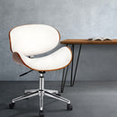 Artiss Leather Office Chair White