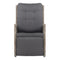 Gardeon Recliner Chairs Sun lounge Outdoor Furniture Setting Patio Wicker Sofa Grey 2pcs