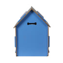 Wooden Dog House Pet Kennel Timber Indoor Cabin Medium Blue M