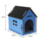 Wooden Dog House Pet Kennel Timber Indoor Cabin Extra Large Blue XL