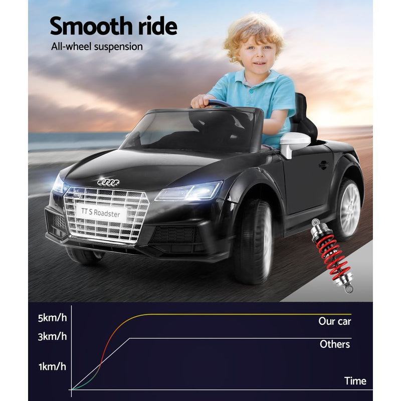 Audi Licensed Kids Ride On Cars Electric Car Children Toy Cars Battery Black