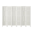 Artiss Ashton Room Divider Screen Privacy Wood Dividers Stand 6 Panel White