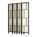 Artiss Ashton Room Divider Screen Privacy Wood Dividers Stand 8 Panel Black