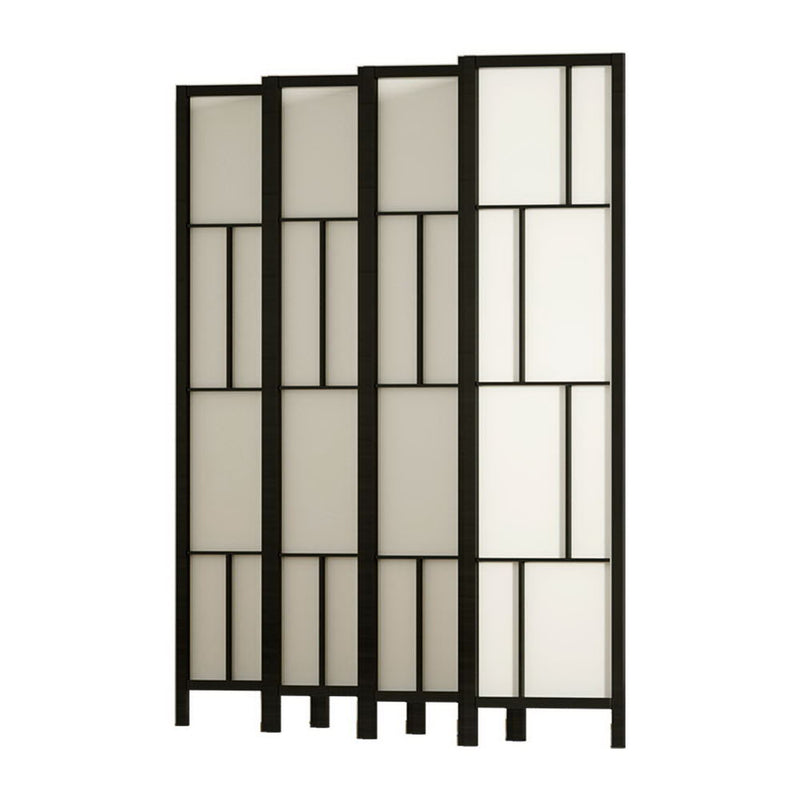 Artiss Ashton Room Divider Screen Privacy Wood Dividers Stand 8 Panel Black