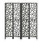 Artiss Clover Room Divider Screen Privacy Wood Dividers Stand 4 Panel Black