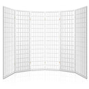 Artiss 6 Panel Room Divider Privacy Screen Foldable Pine Wood Stand White