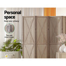 Artiss Silon Room Divider Screen Privacy Wood Dividers Stand 3 Panel Brown