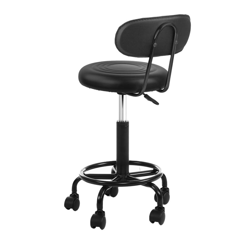 Artiss 2X Salon Stool Swivel Backrest Chair Barber Hairdressing Hydraulic Lift