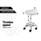 Artiss Set of 2 Saddle Salon Stool White Swivel Barber Hair Dress Chair Hydraulic Lift