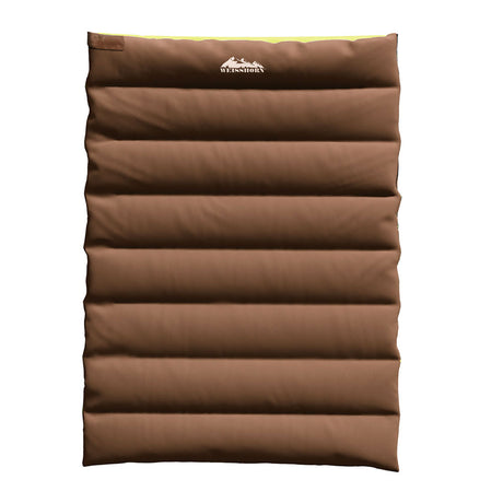 Weisshorn Sleeping Bag Double Bags Thermal Camping Hiking Tent Brown -5°C