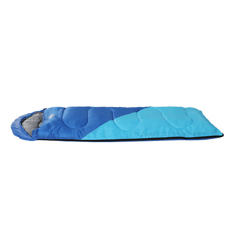 Weisshorn Sleeping Bag 136cm Kids Camping Hiking Winter Blue