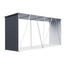 Giantz Log Storage Shed Galvanised Steel Outdoor Garden Firewood 3.5m³ Shelter