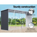 Giantz Log Storage Shed Galvanised Steel Outdoor Garden Firewood 3.5m³ Shelter