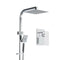 WELS 10 Rain Shower Head Set Bathroom Square Dual Heads Mixer Hand Held High Pressure"