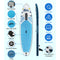 Weisshorn Stand Up Paddle Board Inflatable SUP Surfboard Paddleboard Kayak 10FT