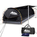 Weisshorn King Single Swag Camping Swag Canvas Tent - Dark Grey